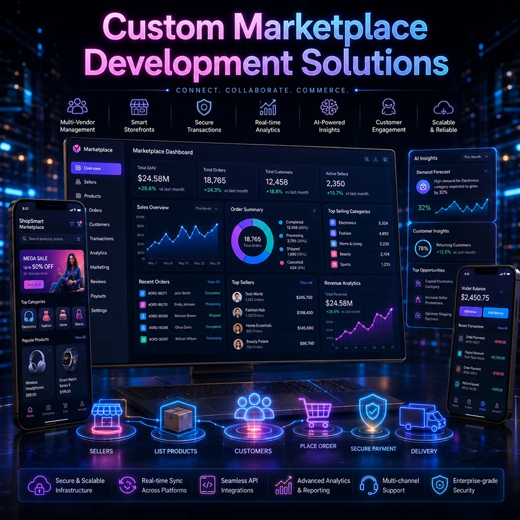 Marketplace software development solutions